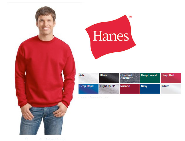 Hanes 9.7 Cotton Sweatshirt